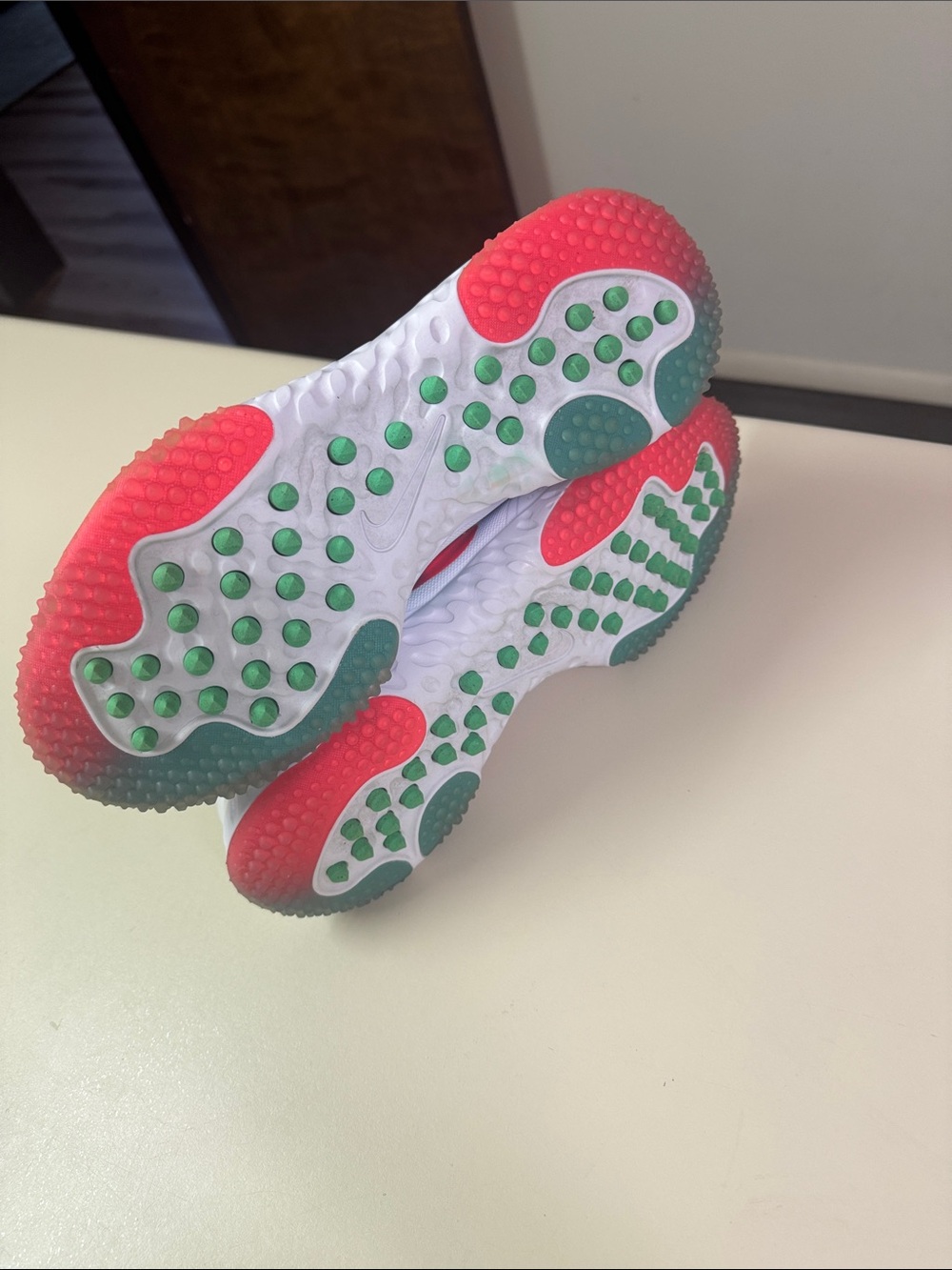 Nike Softball Sneakers with Pink, Teal & Purple Swooshes - Picture 7 of 7